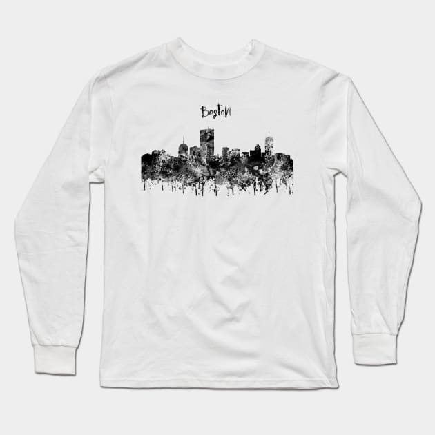 Boston Long Sleeve T-Shirt by RosaliArt